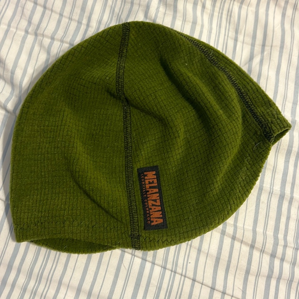 Melanzana micro grid fleece hat Medium